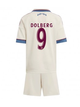 Billige Ajax Kasper Dolberg #9 Tredjedraktsett Barn 2025-26 Kortermet (+ Korte bukser)